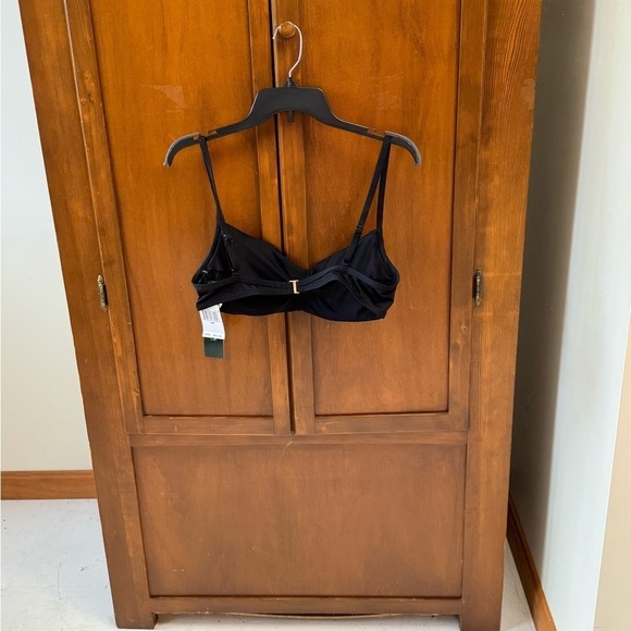 COPY - Ralph Lauren bikini top size 14 padded front ruche adjustablestrap$80 NEW - Picture 2 of 8